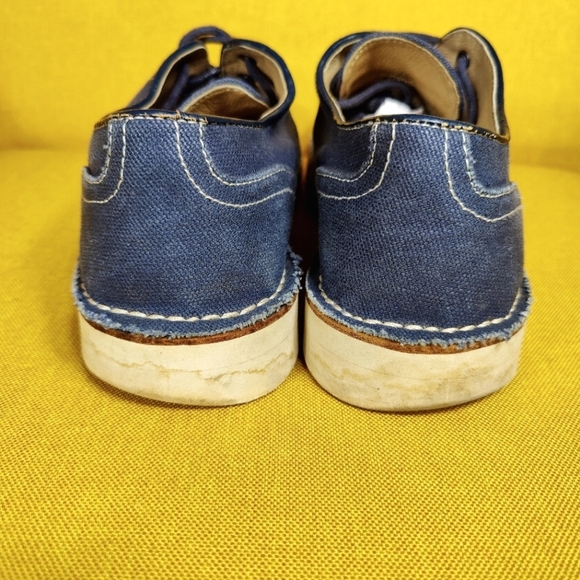 JOHN VARVATOS Men's Navy Blue Canvas Oxfords Lace Up Shoes Size 7M - Picture 7 of 11